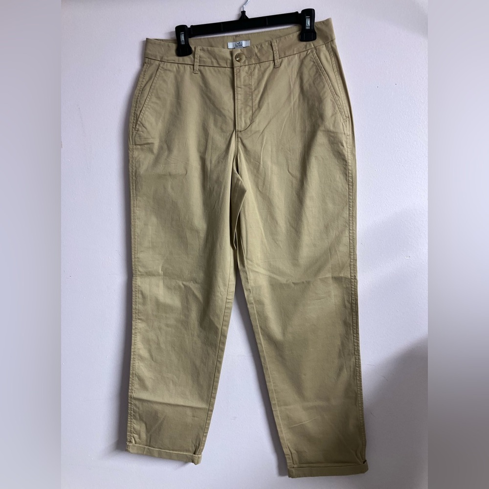 Women’s Casual Ankle Cut Pants, Size 6, Tan, Croft & Barrow
